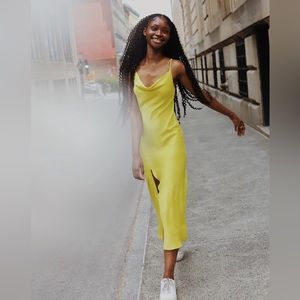 Women satin sleep dress Zara size L